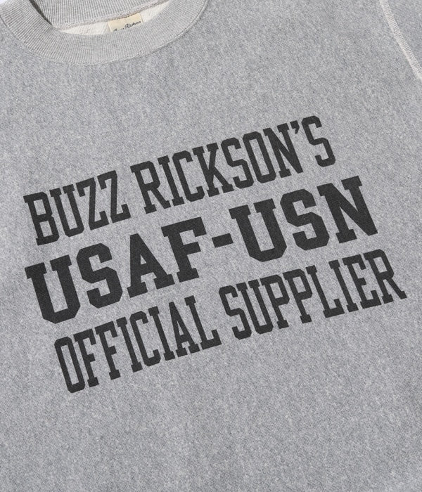 BUZZ RICKSON'S 30th ANNIVERSARY MODEL HORIZONTAL KNITTING HEAVY WEIGHT SWEAT SHIRT