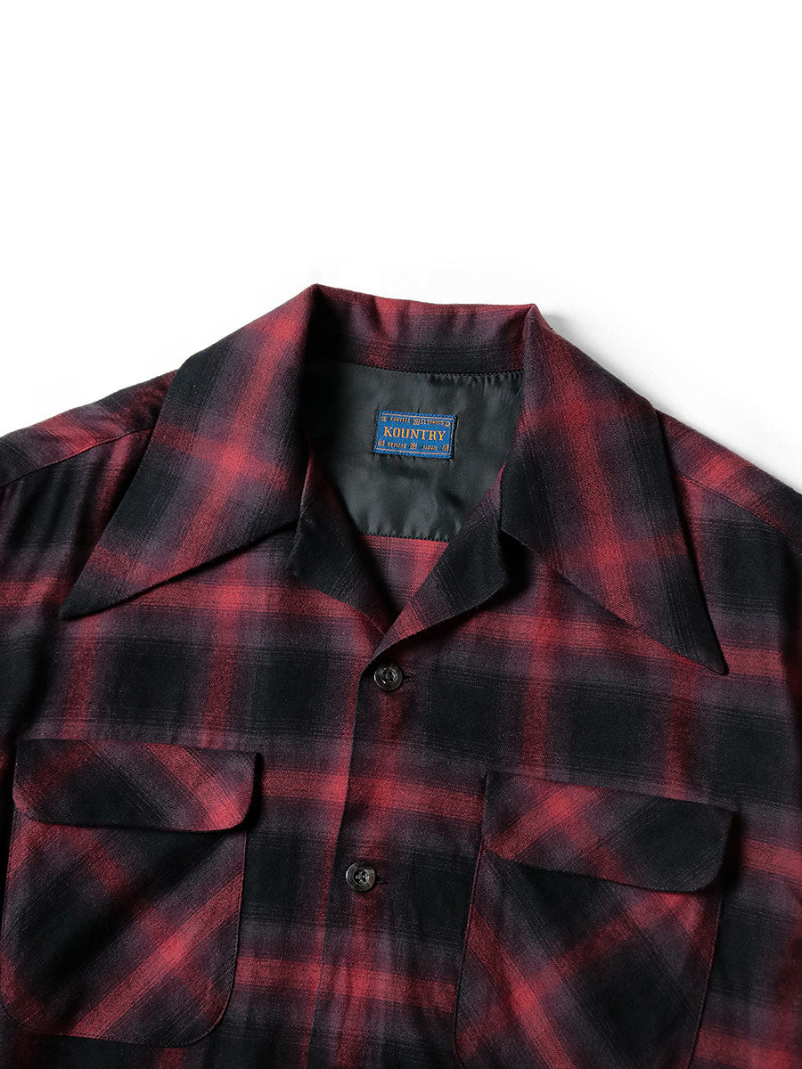 Cotton Rayon Shadow Check Langue Color Bow...