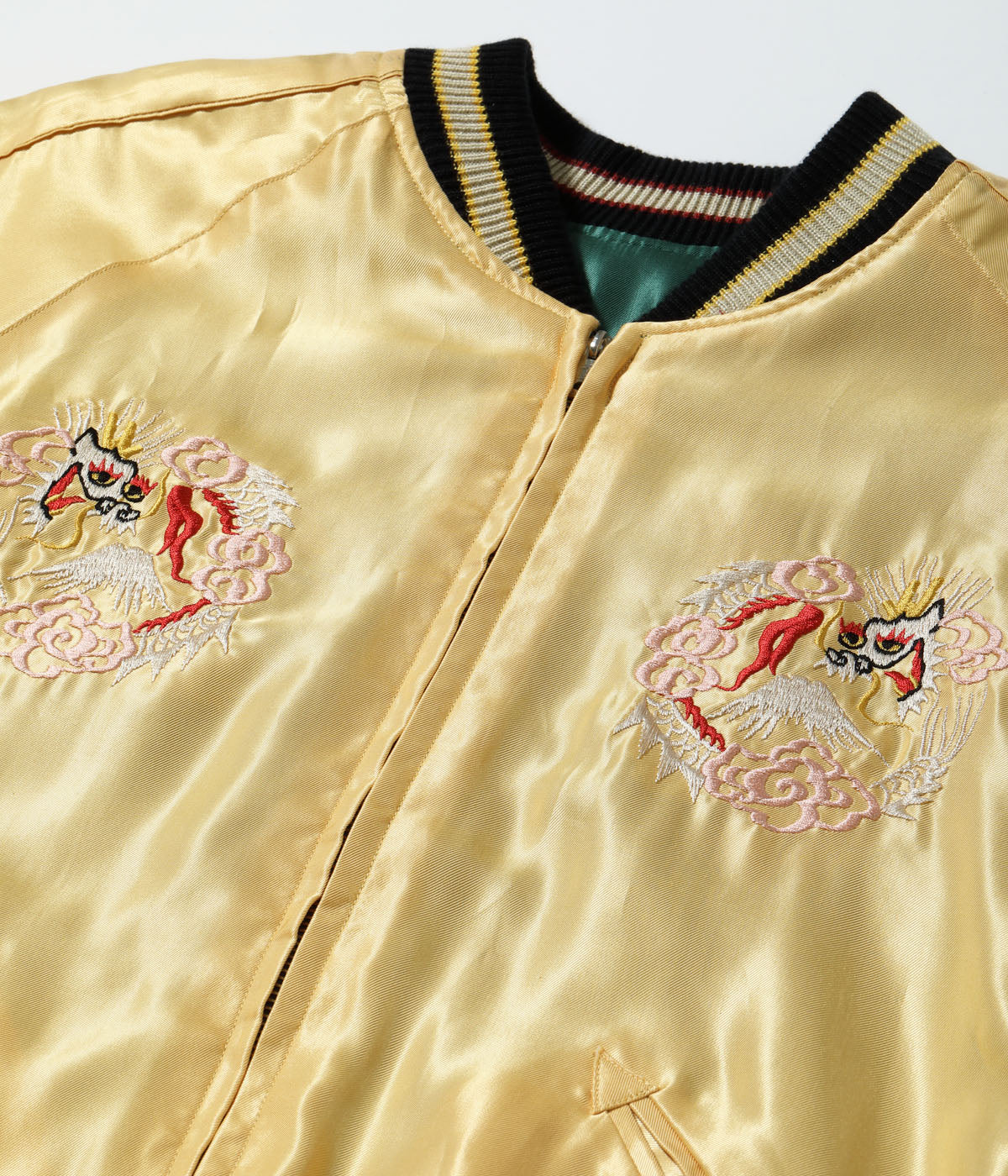 Early 1950s Style Acetate Souvenir Jacket “ROARING TIGER” × “JAPAN MAP”