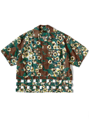 Silk Rayon Cotton Flower Pattern Windpe...