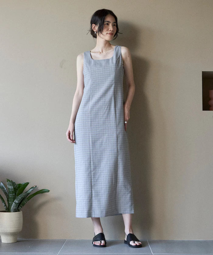 Camilla Check I-Line Dress / Suitable for Setup