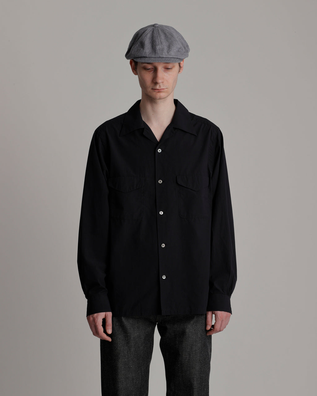 LOT.101 OPEN COLLAR SHIRT