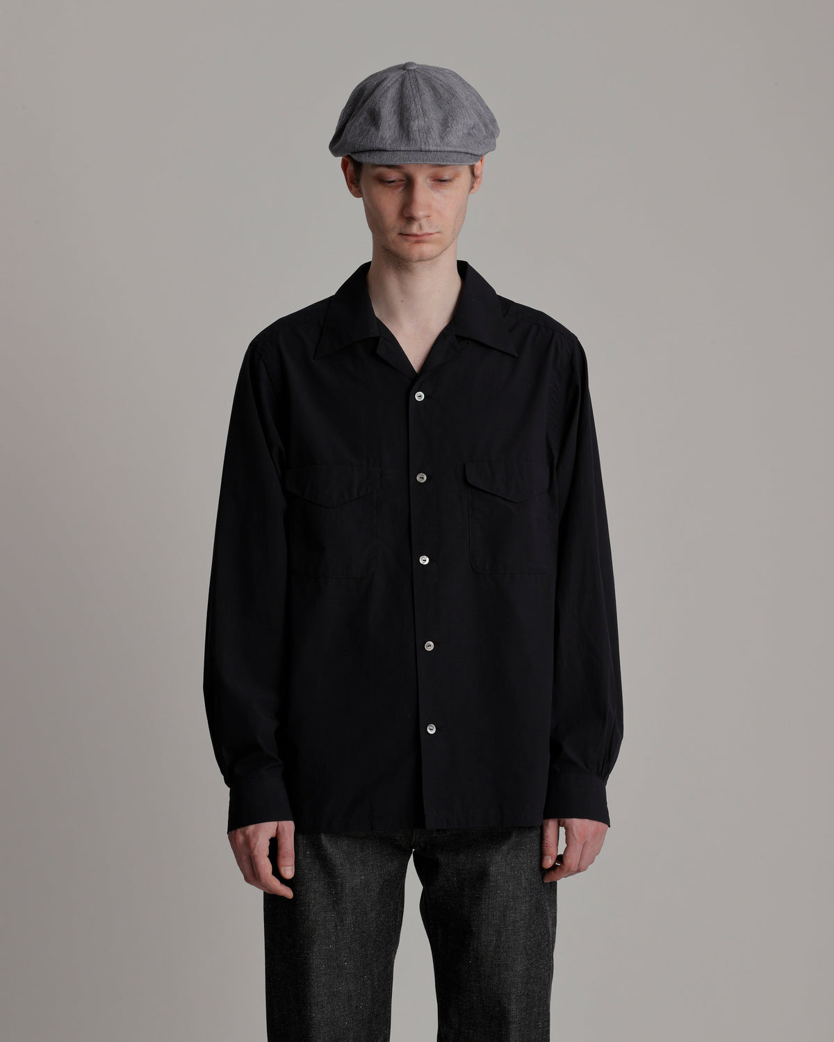 LOT.101 OPEN COLLAR SHIRT