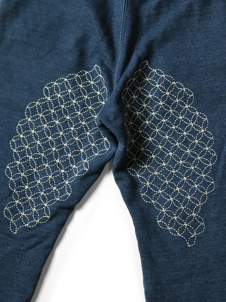 IDG Back Fabric Sweat Rib Pants (Furoshiki Embroidery)