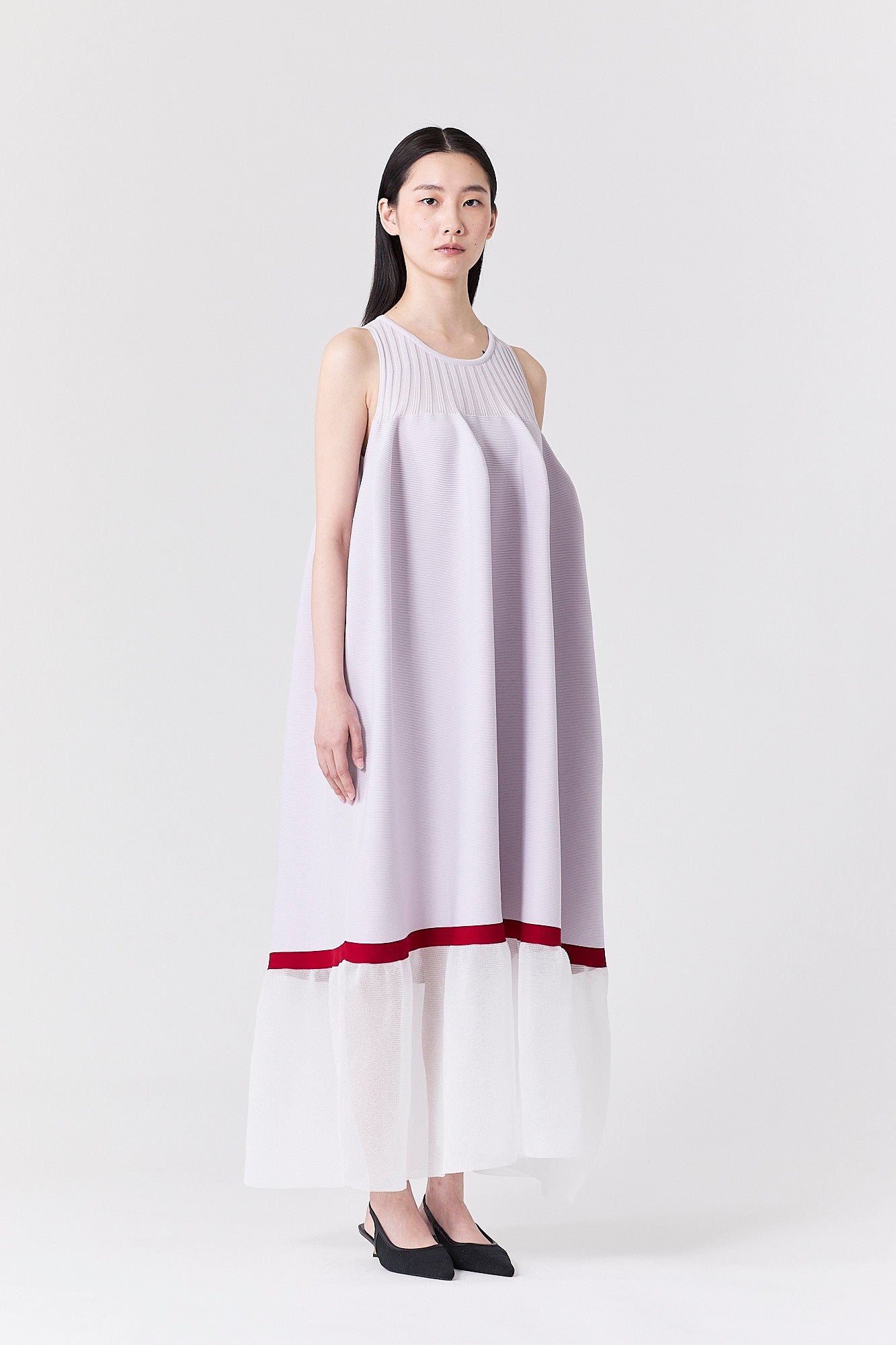 POTTERY LUCENT SLEEVELESS BUST FLARE DRESS