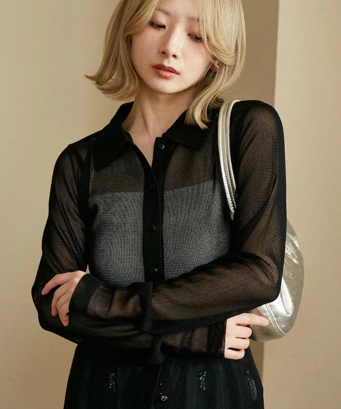 Mesh Shirt Cardigan Limited Edition