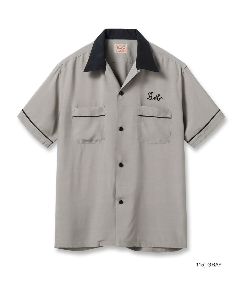 RAYON BOWLING SHIRT “PIPING”