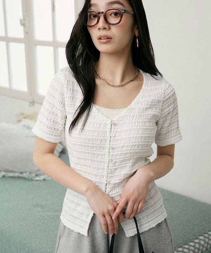 V-Neck Half Sleeve Cardigan Limited Edition
