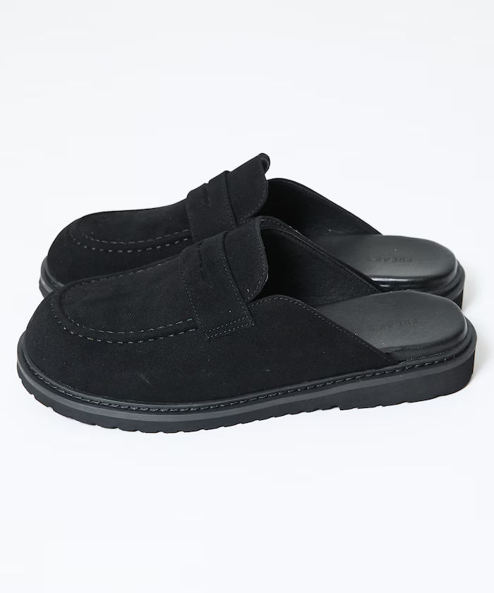 Velour Leatherette Loafer Mule / Slip-on [23~28cm] 【Limited Edition】