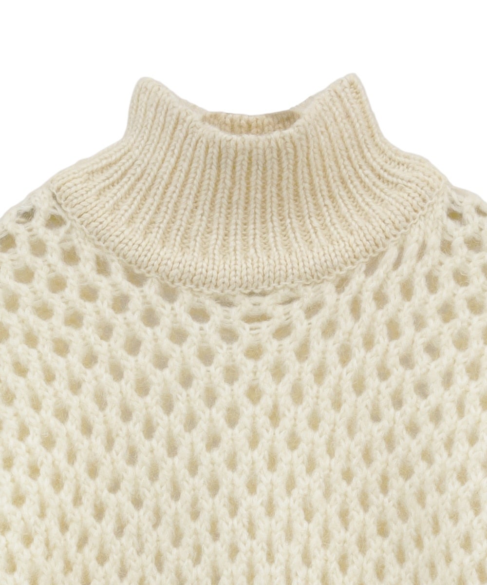 DOT MESH MOHAIR OVER KNIT TOPS