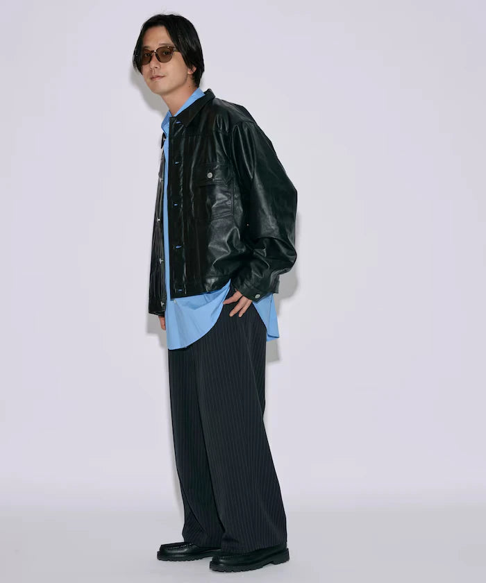 Leather Jacket TYPE-1 / Water-Repellent Leather / Cowhide