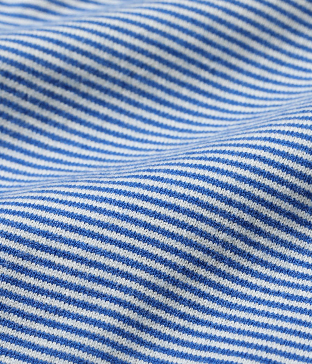 WHITESVILLE 30/2 FINE-LINED BORDER T-SHIRT