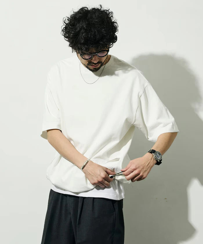 6 Ounce Side Pocket Spindle Short Sleeve T-Shirt / Big Silhouette