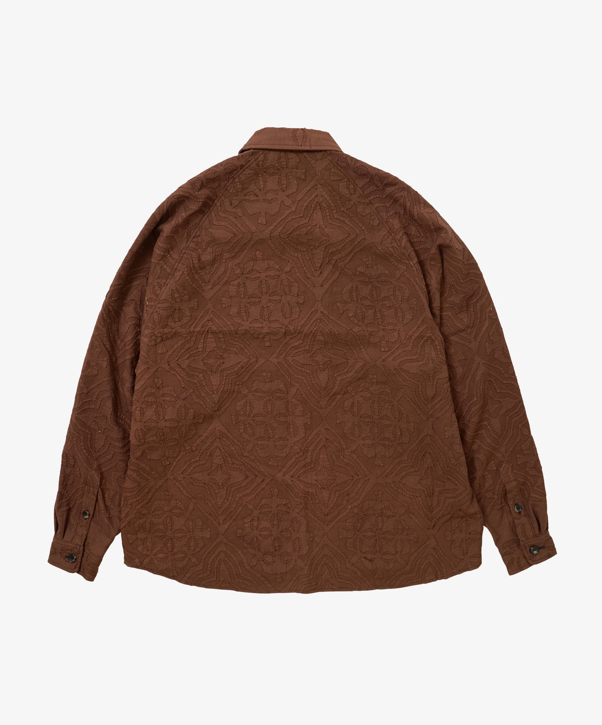 overshirt antique patchwork brown