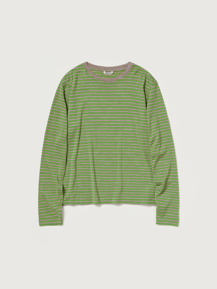 SOFT SMOOTH WOOL STRIPE JERSEY L/S TEE