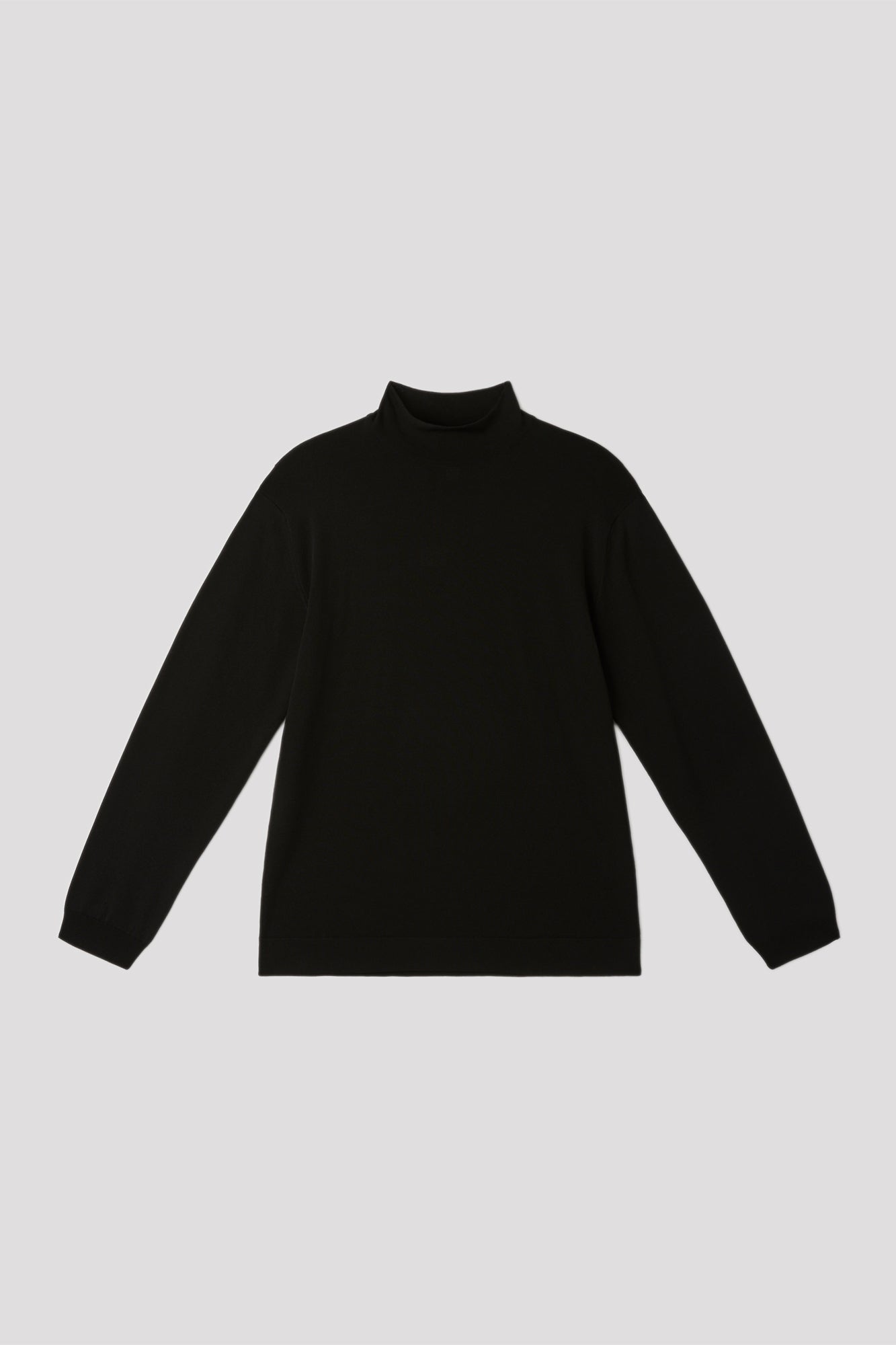 SOFT HIGH GAUGE MOCKNECK LONG SLEEVE TOP