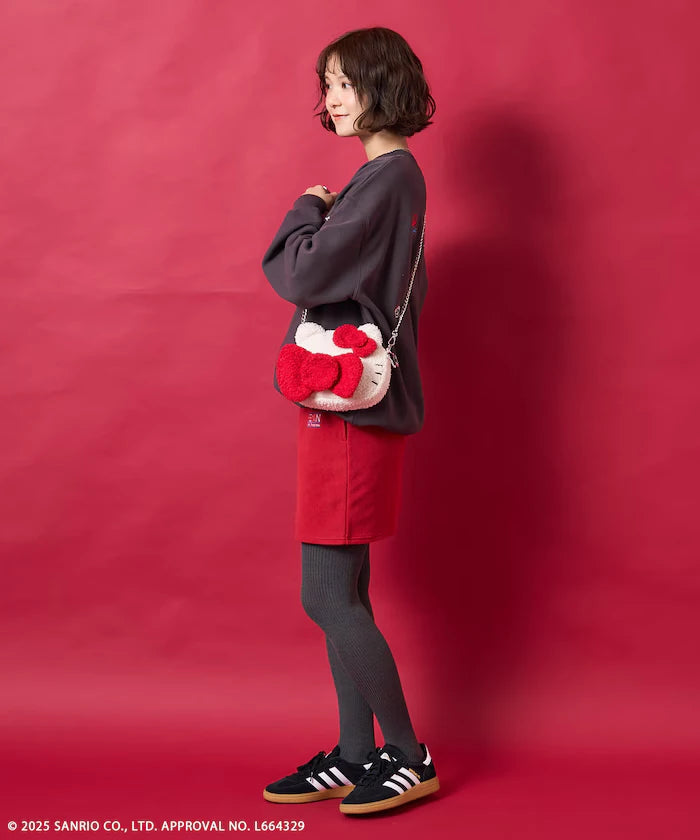 Hello Kitty Fuzzy Pouch Chain Bag