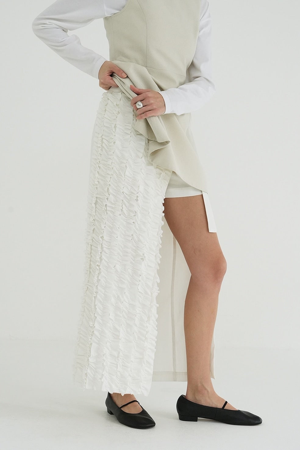 FRILL WRAP SKIRT
