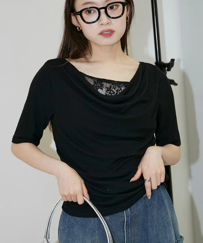 Race Layered Tereko Draped T-Shirt Limited Edition