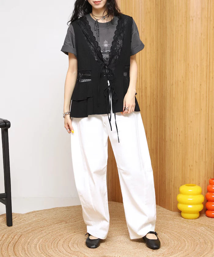 Switch Race Vintage Satin Ribbon Vest [Limited Release]