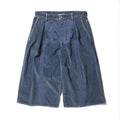 BONE APPLIQUE CORDUROY CROPPEDPANTS