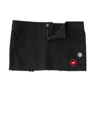 Noise Patch Military Low Rise Mini Skirt