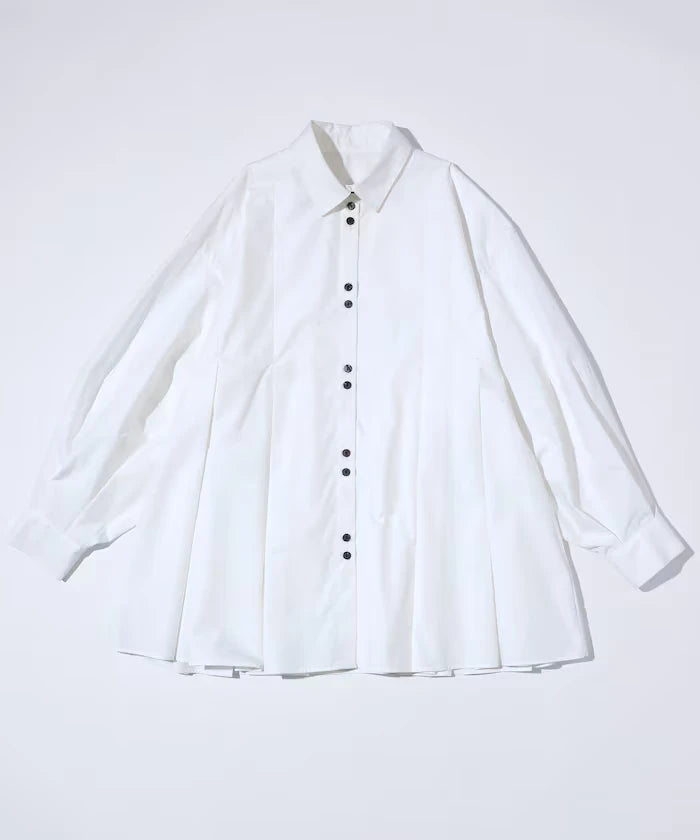 Box Stacked Balloon Sleeve Long Sleeve Shirt