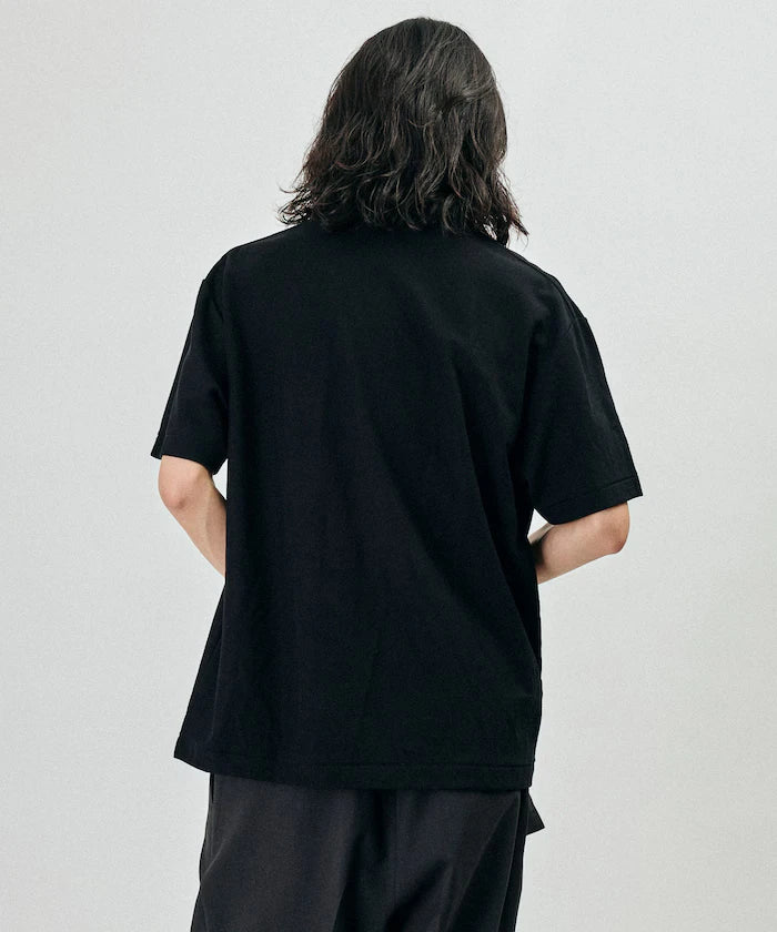 One Point Embroidered Pique Skipper Polo Shirt