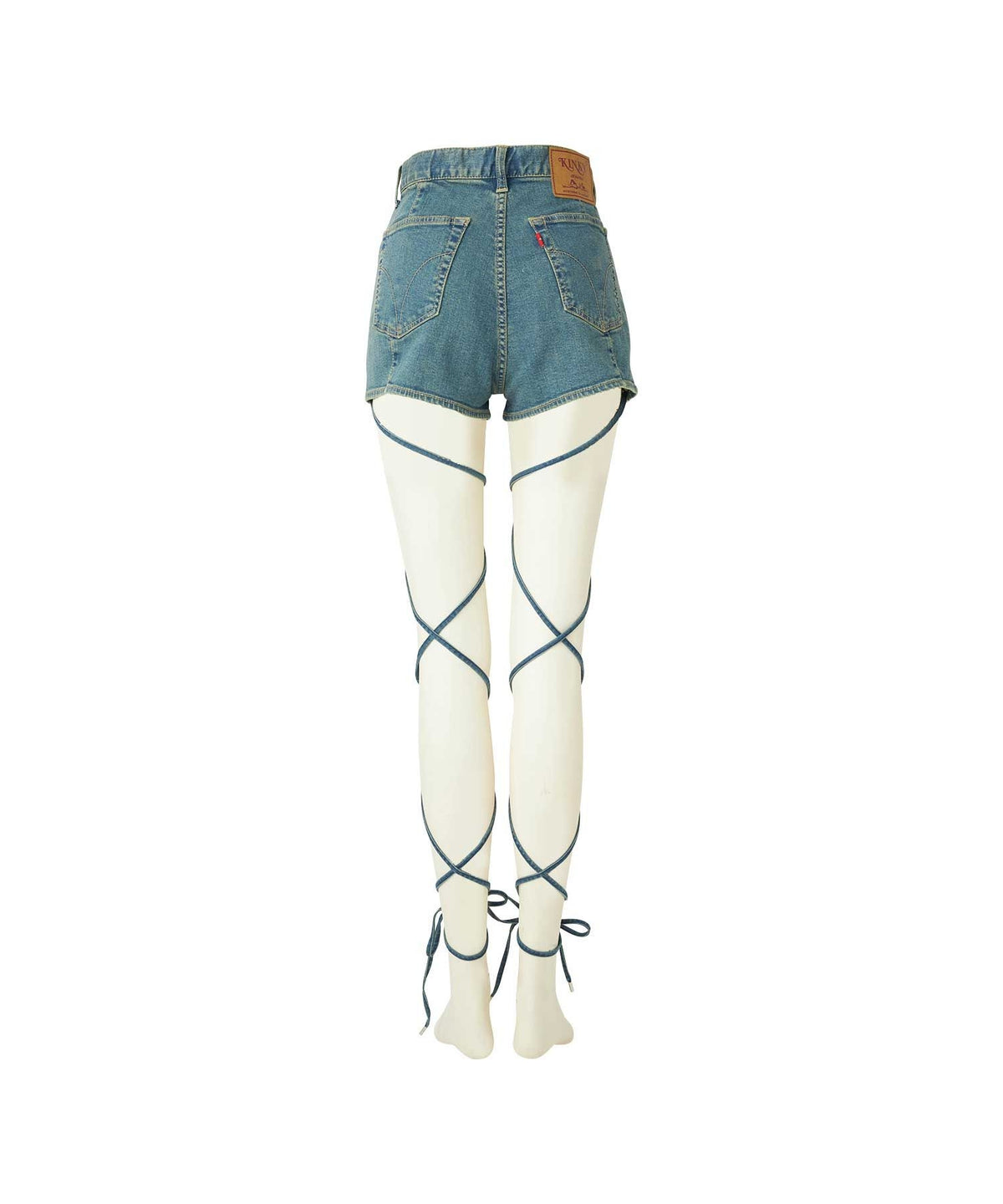 Side Gather Leg Wrap Short Pants
