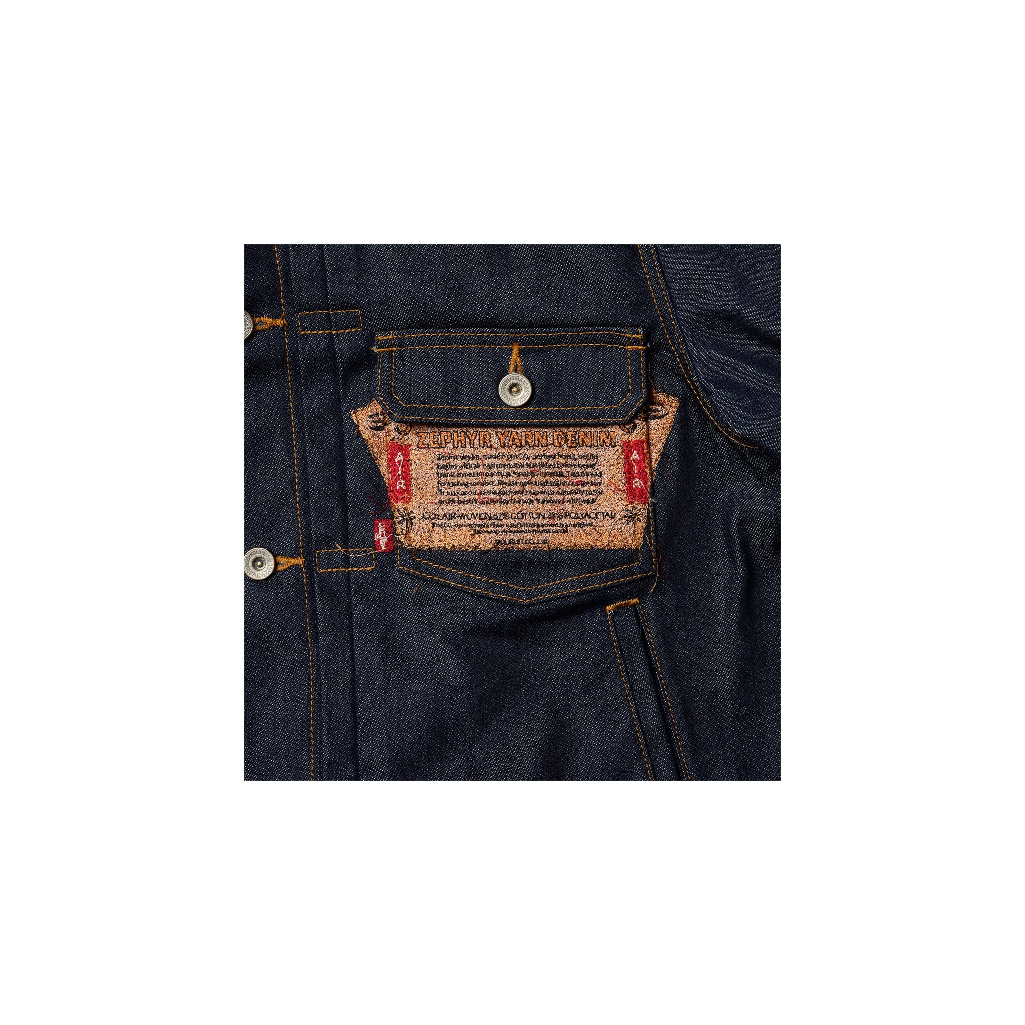 AIR YARN RAW DENIM JACKET