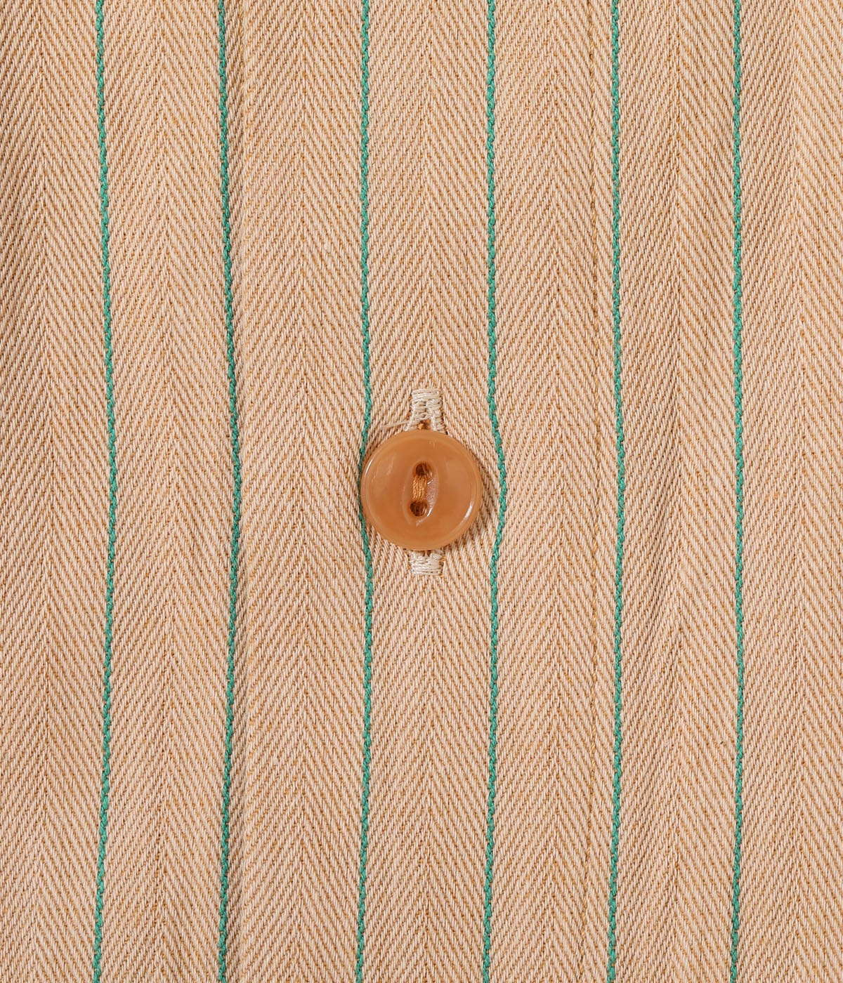 COKE STRIPE WORK SHIRT with CHAIN EMBROIDERED