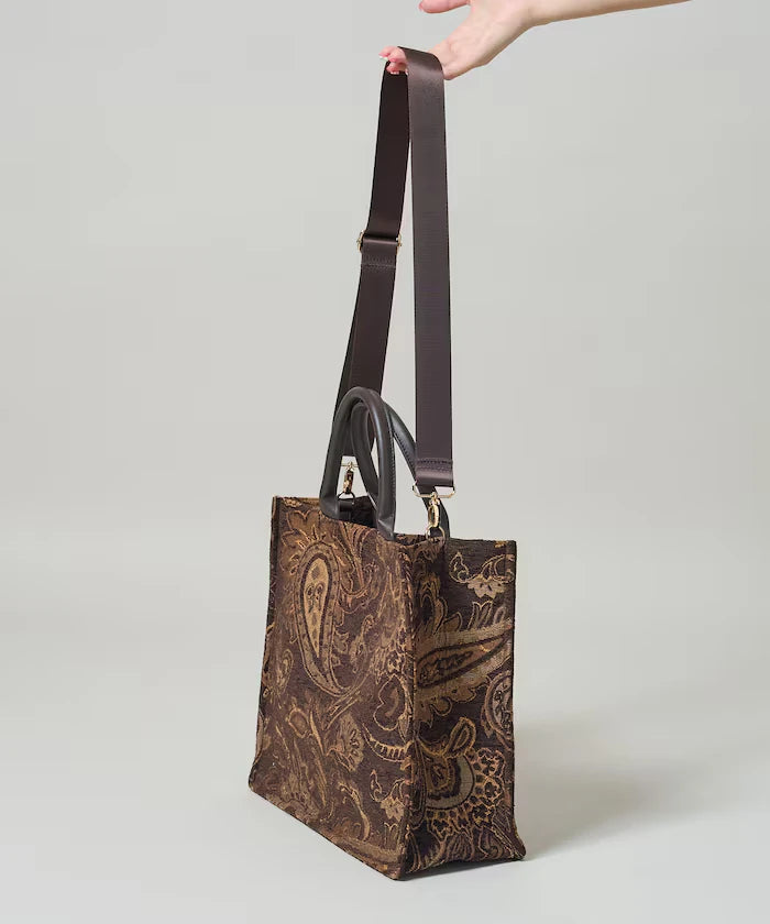 2WAY Paisley Jacquard Tote Bag Limited Edition