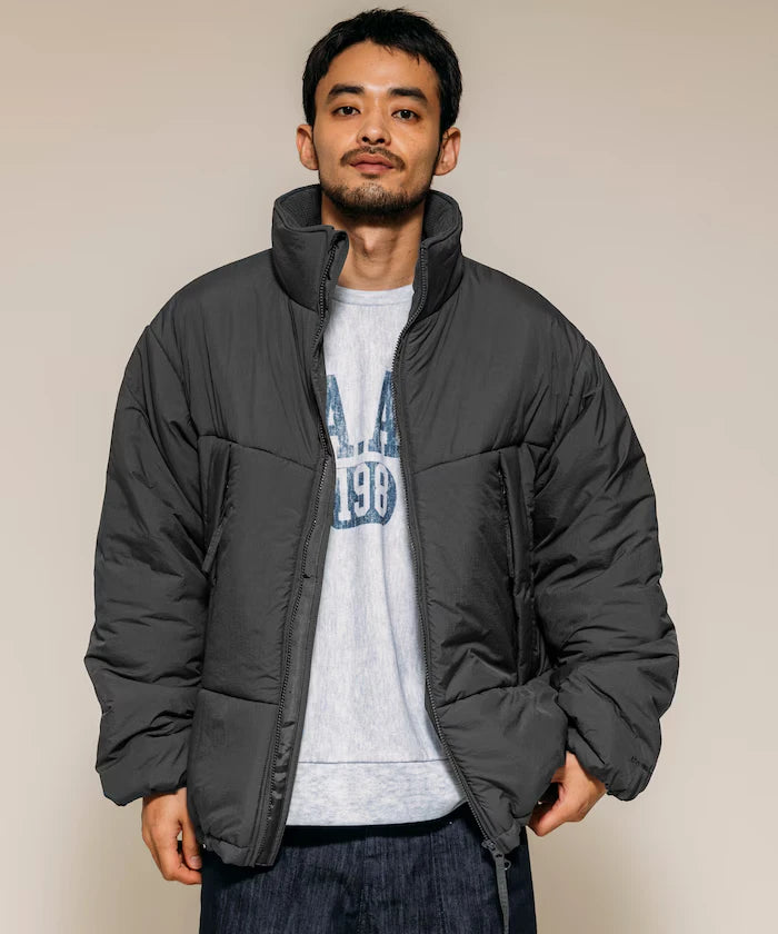 PRIMALOFT PUFF JACKET / Primaloft Stand Collar Puff Jacket / Insulated Blouson