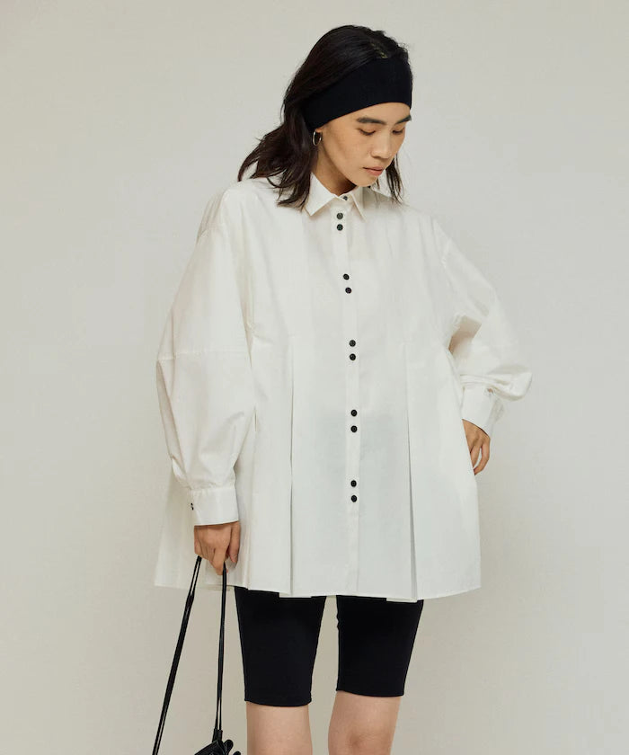 Box Stack Balloon Sleeve Long Sleeve Shirt