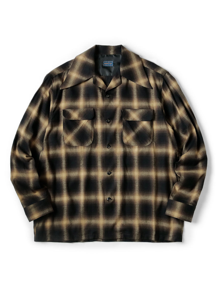Cotton Rayon Shadow Check Langue Color Bow...