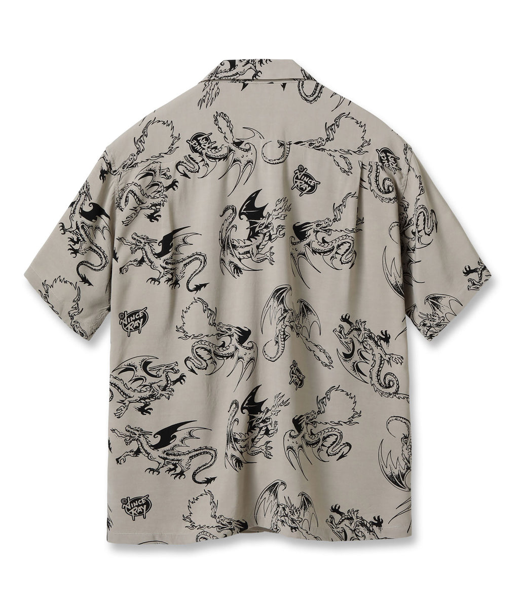 HIGH DENSITY RAYON OPEN SHIRT “RETURN OF THE DRAGON” by VINCE RAY