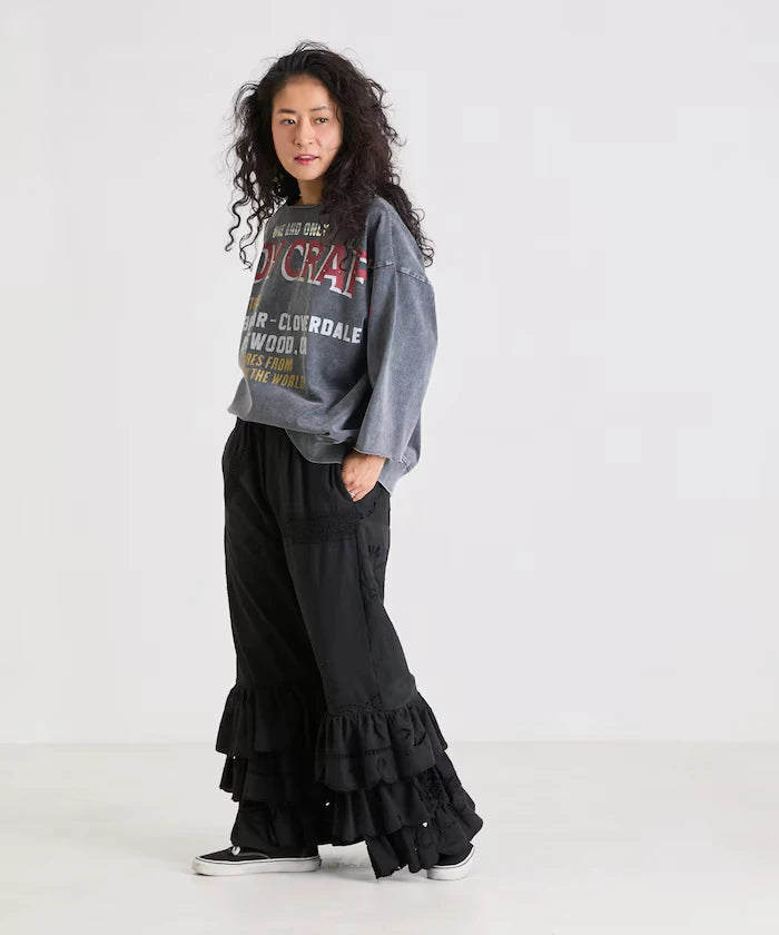 vintage lace tablecloth remake easy pants