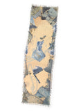 Rayon Fringe Stole (KAYO HUESO Denim Map)