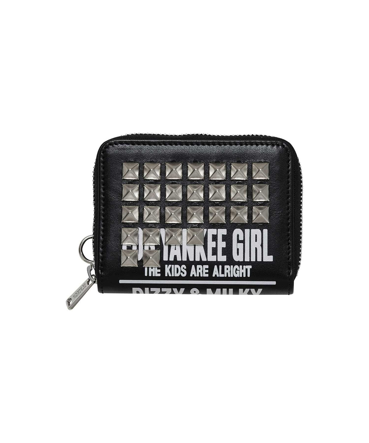 DIZZY & MILKY Studded Round Zip Wallet