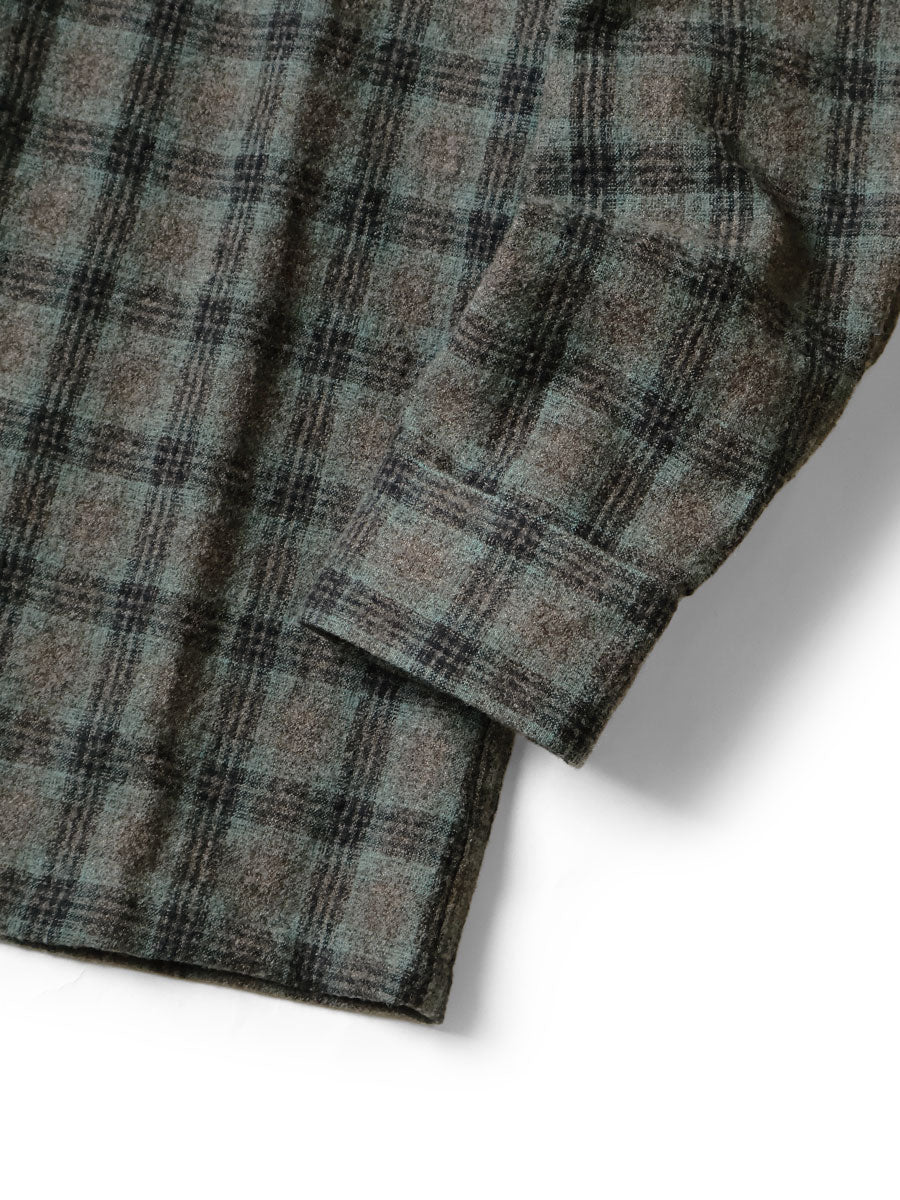 Wool Check Friend Pocket Board Shirt