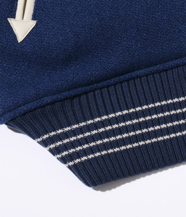 30oz. WOOL MELTON AWARD JACKET “RED FALCONS” (ROYAL)