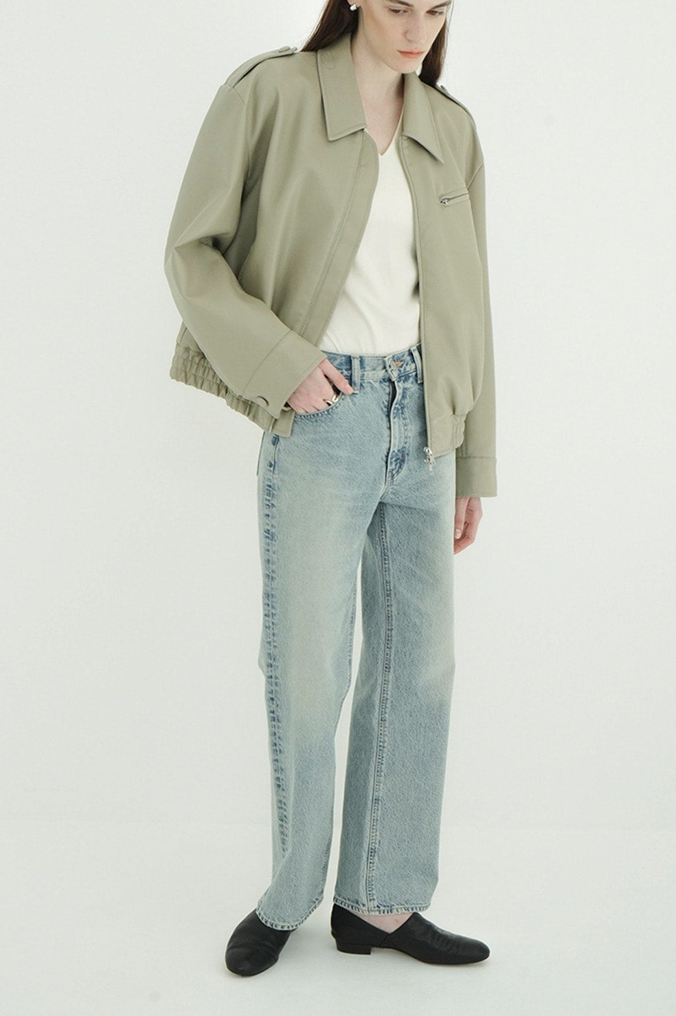 STRAIGHT DENIM PANTS