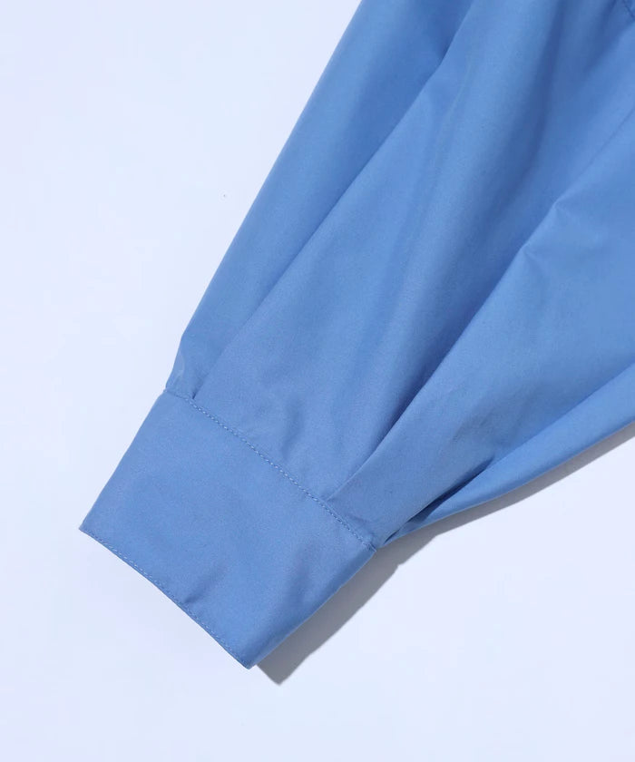 Box Stacked Balloon Sleeve Long Sleeve Shirt