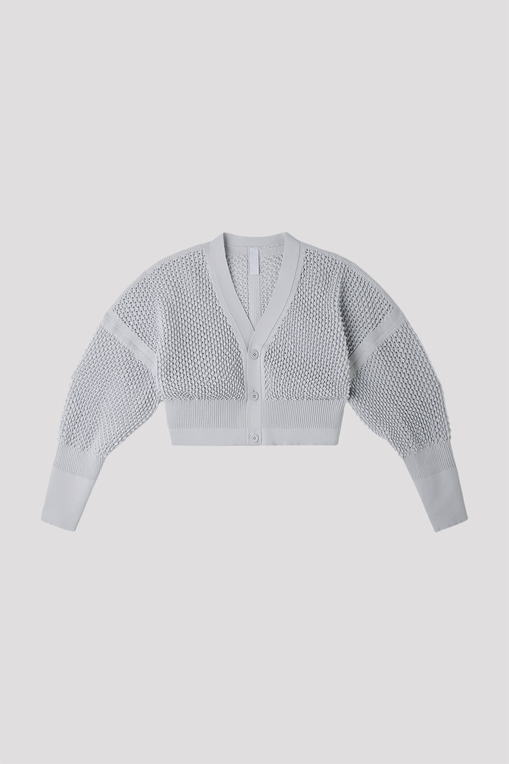 LATTICE CROPPED CARDIGAN