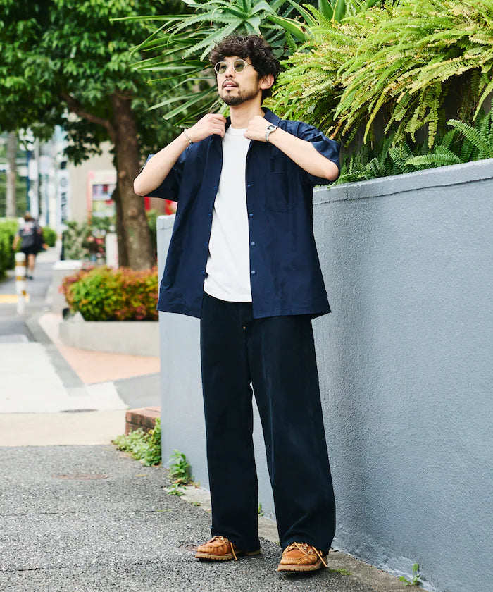 Open Collar Short Sleeve Shirt & Easy Shorts Travel Setup Fabric by SOLOTEX(R)