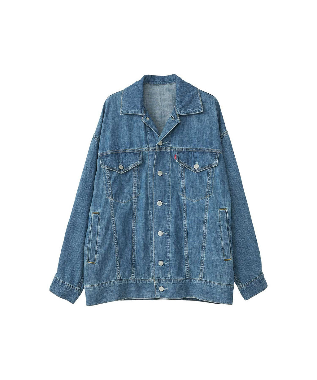 LEVITATED GIRL Embroidered Over Denim Jacket