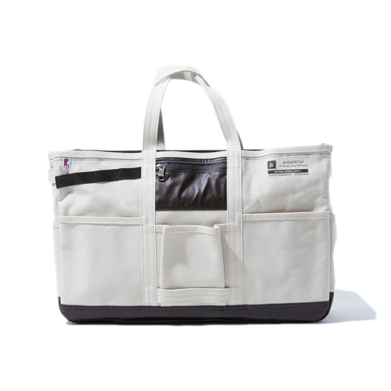 ALBERTON CANVAS TOTE sizeM/CHOCO