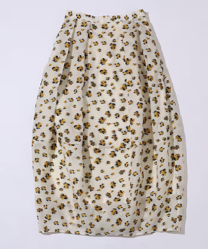 Flower Sheer Jacquard Cocoon Skirt - Released on February 12 at 12:00