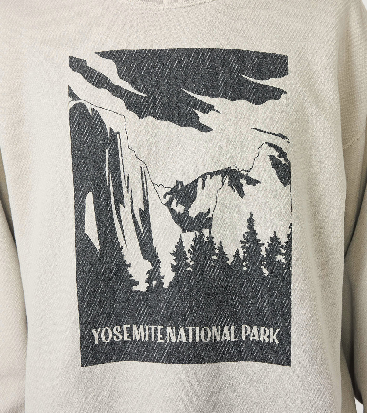 Garment Dyed Field Long Sleeve Crewneck