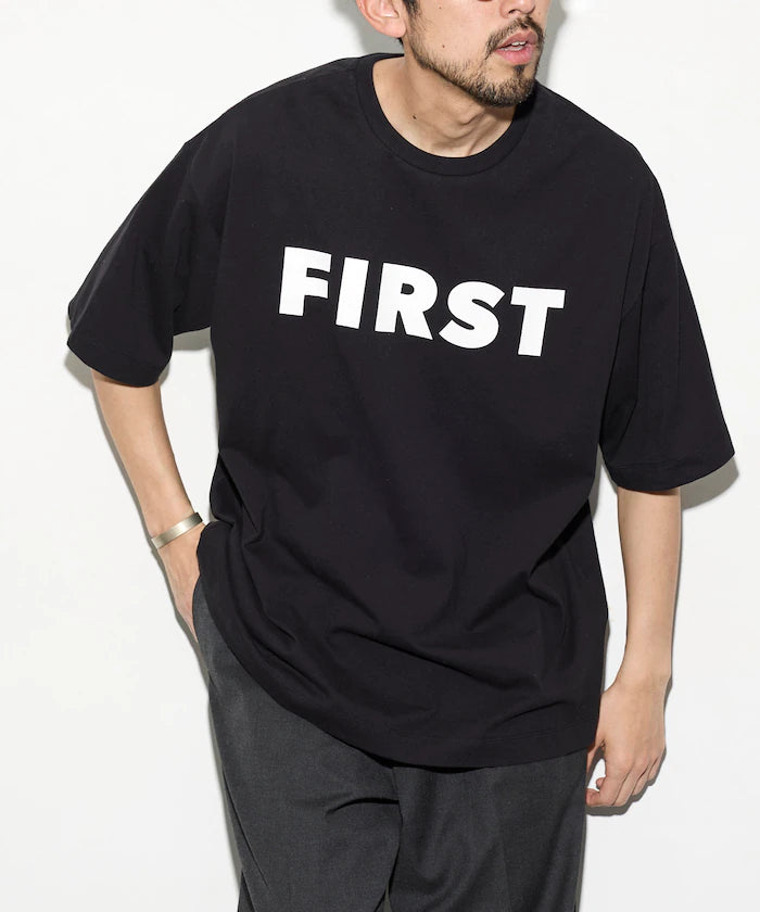 6 Ounce Front Logo Print Crew Neck T-Shirt / Print T-Shirt PR FIRST